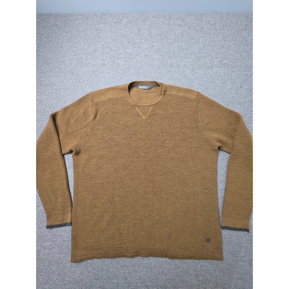 Smartwool Merino Wool Blend Crew Neck Pullover Sweater Mens Brown Large L